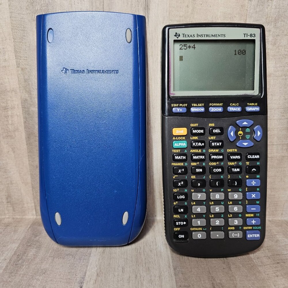 TI-83‎ Calculator Tested Works Has Engraving On It